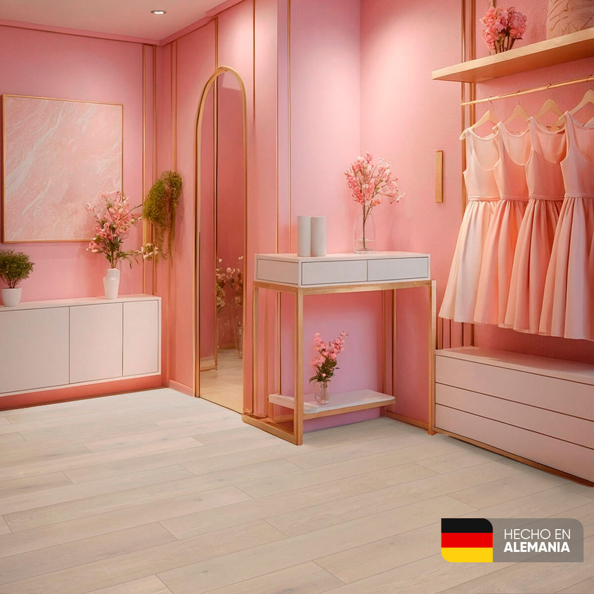 Piso Laminado Roble Pistacho de 7 mm marca Kronospan