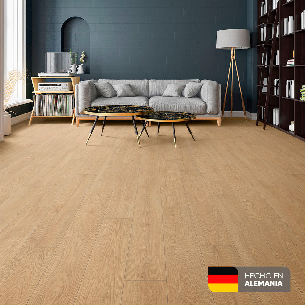 pisos laminados esencial roble almendra kronspan plt31roblealmendra madecentro