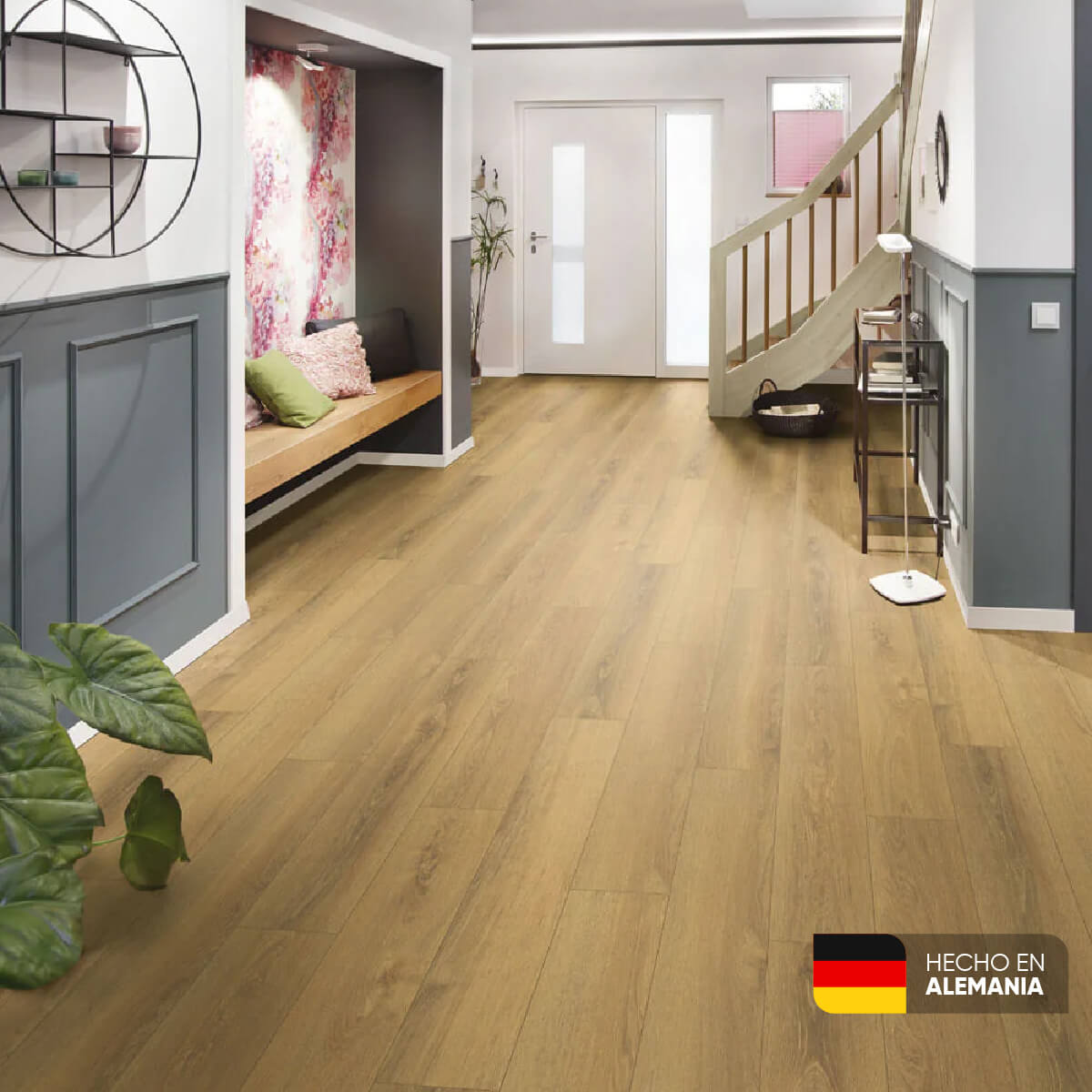 pisos laminados esencial roble sienna kronspan plt31roblesienna madecentro