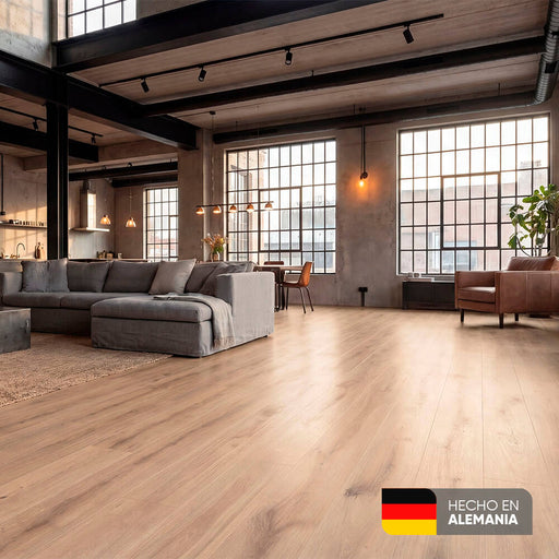 pisos laminados pro tech roble lino kronspan pot32roblelino madecentro