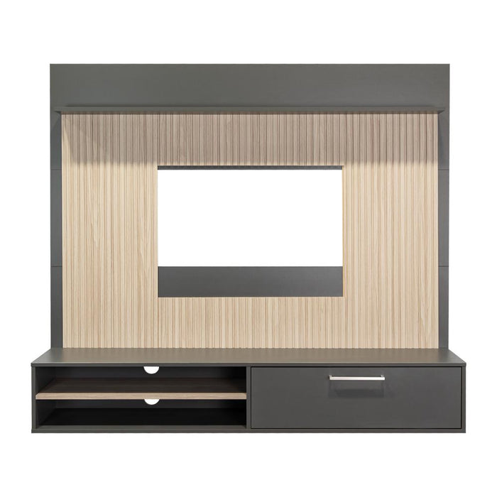 Panel de Tv Hober, Plata Oscuro y Bardolino Desde 50'' Hasta 70'' Pulgadas