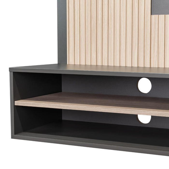 Panel de Tv Hober, Plata Oscuro y Bardolino Desde 50'' Hasta 70'' Pulgadas