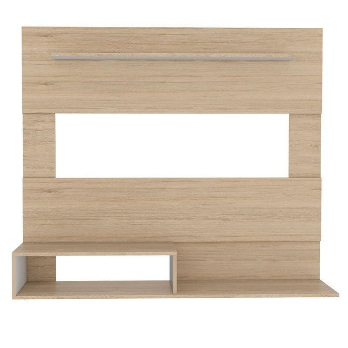 Panel de Tv Ascher, Cartagena y Blanco, con Espacio Para Televisor de Hasta 55 Pulgadas