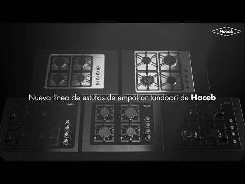 Estufa de empotrar tandoori cristal 66x54 cm gas natural Haceb