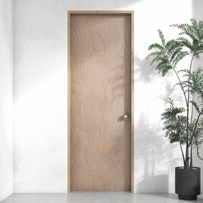 Puerta en triplex Okume multiancho estándar de 60 cm x 205 cm