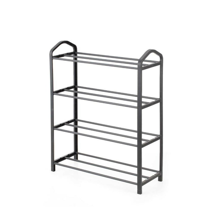 Zapatero Organizador Tody, Negro, de 4 Niveles con Amplio Espacio para 8 Pares