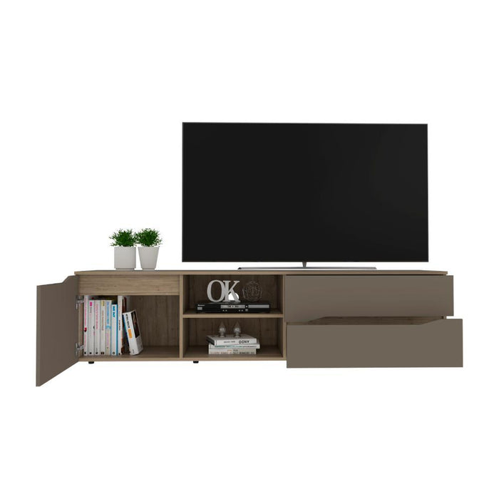 Mesa para TV Yeko, Cocoa, Para TV hasta 60'' Puerta Abatible