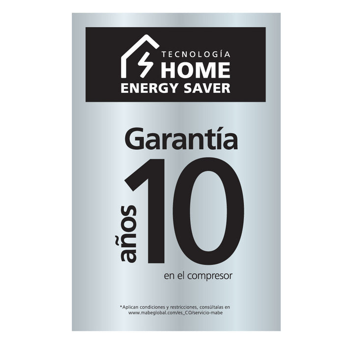 Nevera No Frost Mabe de 247 litros en color grafito - Madecentro