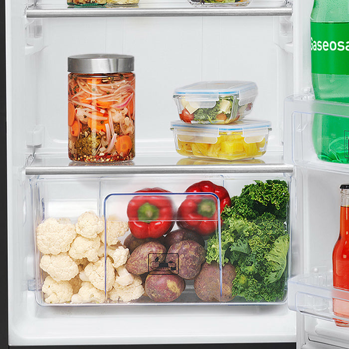 Nevera No Frost Mabe de 247 litros en color grafito