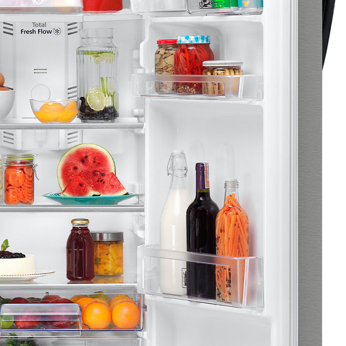 Refrigerador No Frost Mabe Black Steel de 313 litros con panel digital