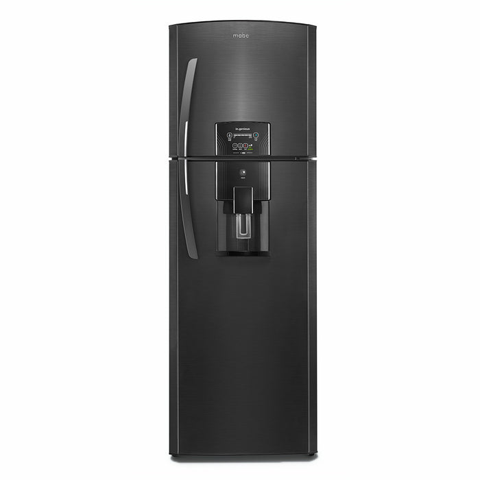 Refrigerador No Frost Mabe Black Steel de 313 litros con panel digital