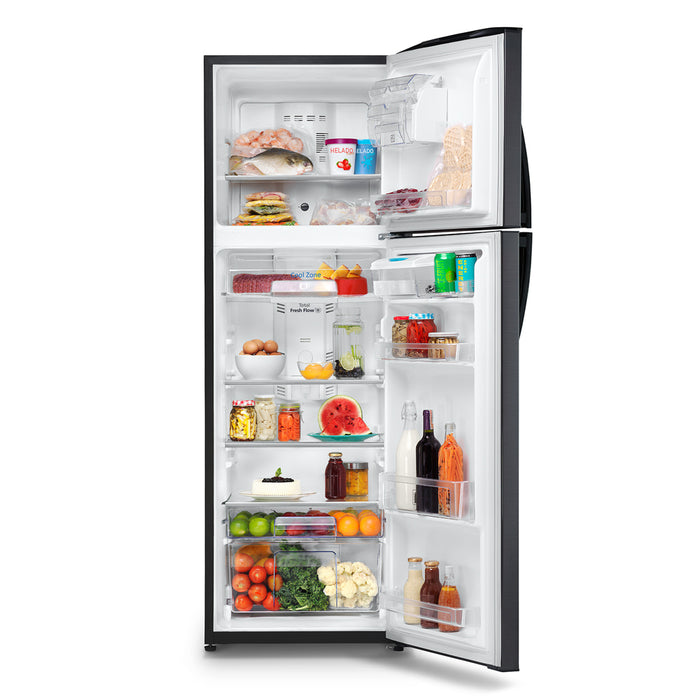 Refrigerador No Frost Mabe Black Steel de 313 litros con panel digital