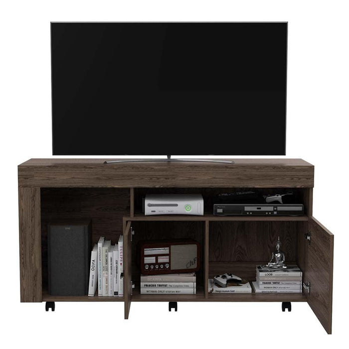Mesa Para Tv Luk, Avellana, con Espacio Para Televisor de Hasta 60 Pulgadas