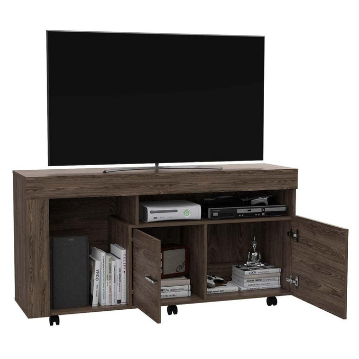 Mesa Para Tv Luk, Avellana, con Espacio Para Televisor de Hasta 60 Pulgadas
