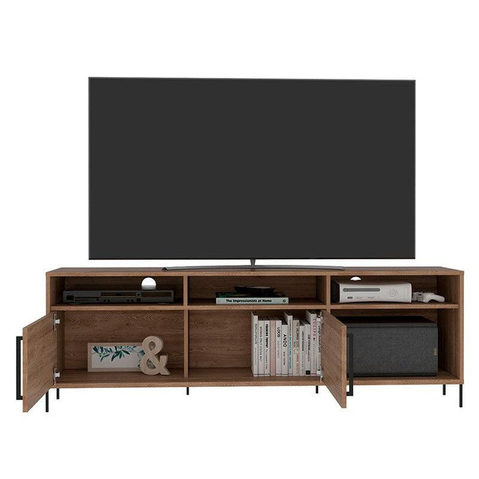 Mesa Para Tv Ame, Fresno Europeo, con Espacio Para Televisor de Hasta 65 Pulgadas