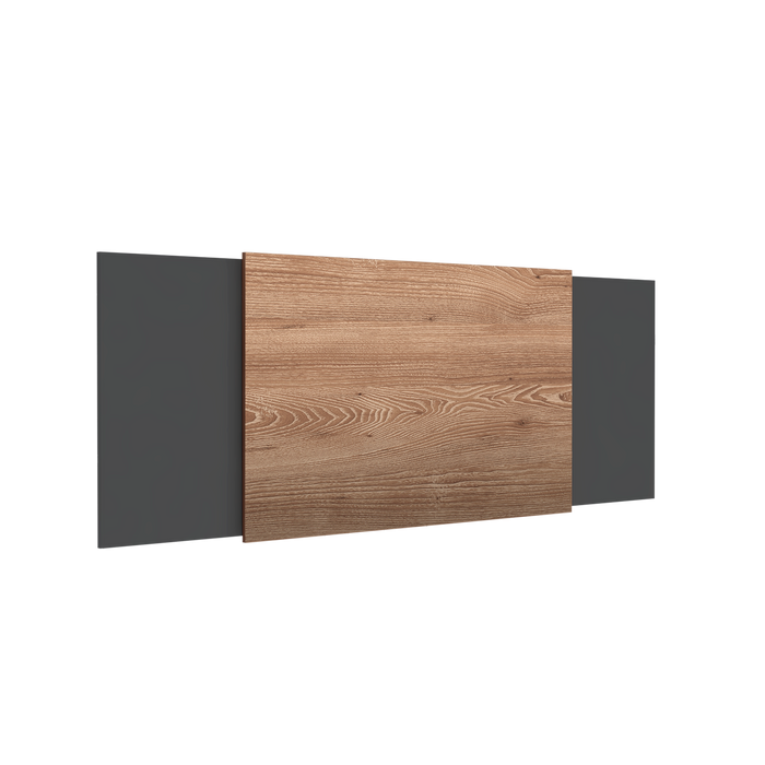 Cabecero Nayea, Plata Oscuro y Miel, Graduable Para Diferentes Camas