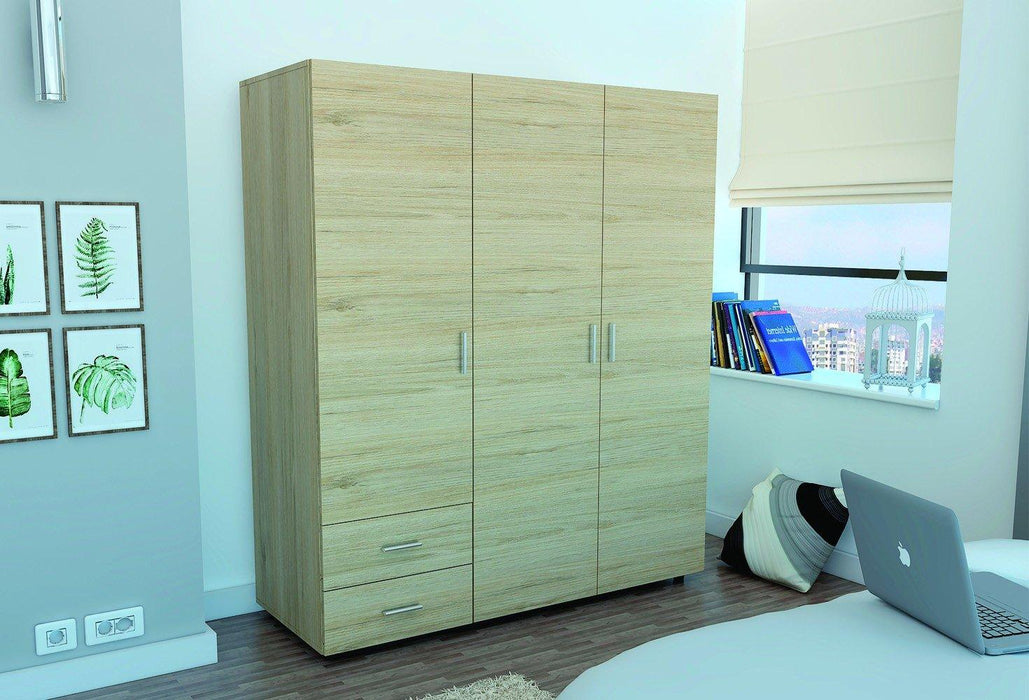 Closet Light, Beige y Blanco, con Dos Cajones Organizadores y Dos Entrepaños Para Zapatos