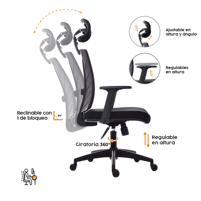 sillaescritorioergonomicanizaconcabeceronegromarcabonnoRK535812MPmadecentro1