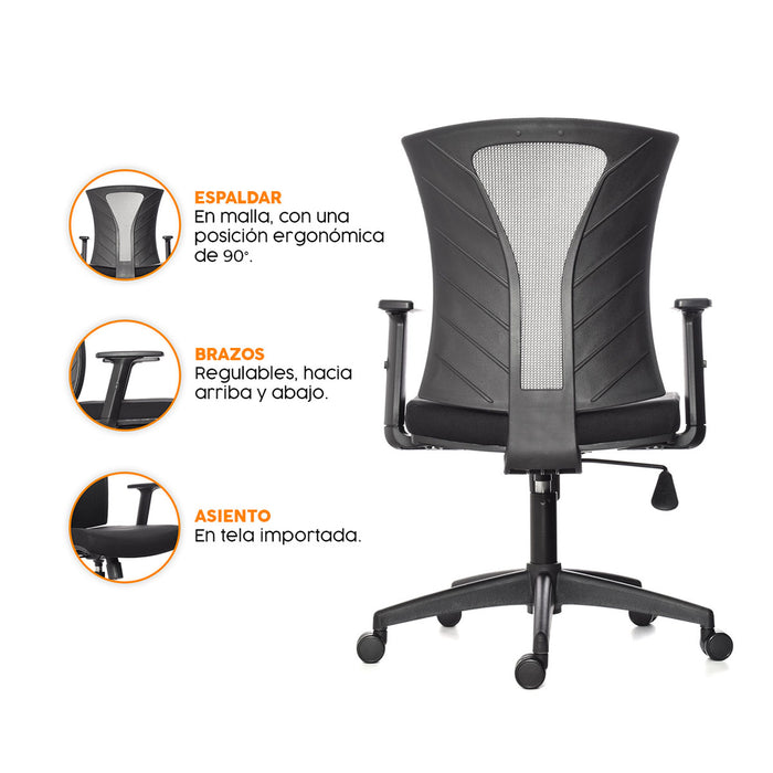 sillaescritorioergonomicanizasslnegromarcabonnoRK522010MPmadecentro4