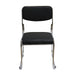 silla interlocutora fija oficina dubai negra cromada oficina escritorio boxbit boxb 3328 mp madecentro