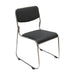 silla interlocutora fija oficina dubai negra cromada oficina escritorio boxbit boxb 3328 mp madecentro