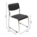 silla interlocutora fija oficina dubai negra cromada oficina escritorio boxbit boxb 3328 mp madecentro