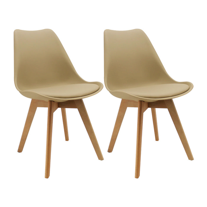 Kit Por 2 Silla Joly color beige