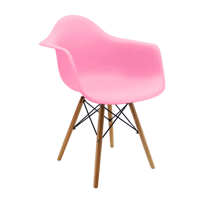 Kit por 2 Silla Eames Brazos Menta color rosado