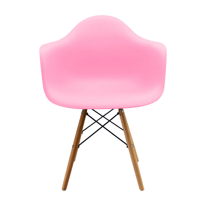 Kit por 2 Silla Eames Brazos Menta color rosado