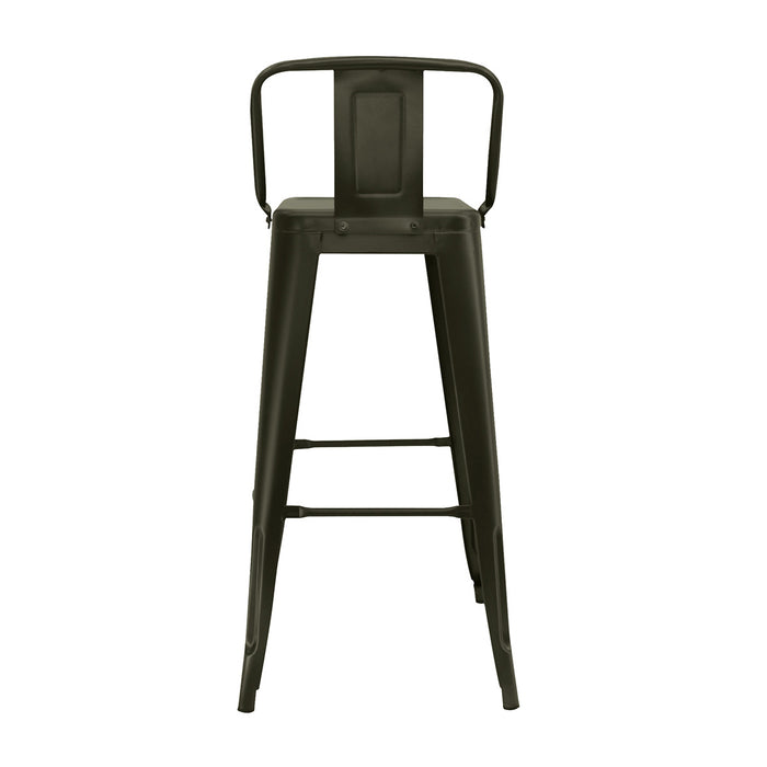 Silla de barra tipo tolix con espaldar color bronce