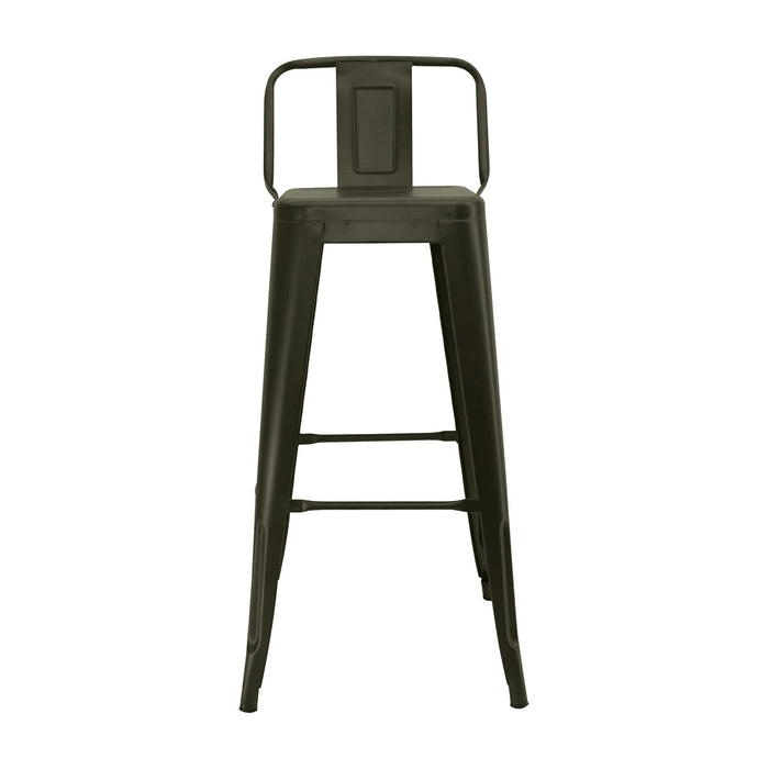 Silla de barra tipo tolix con espaldar color bronce