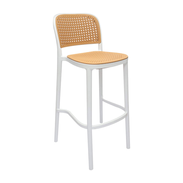 Silla de barra color blanco-beige