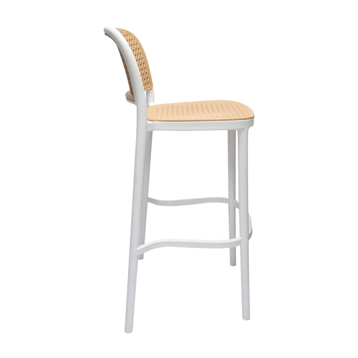 Silla de barra color blanco-beige