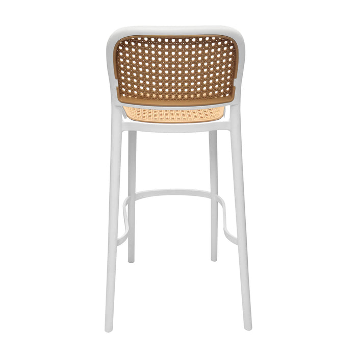 Silla de barra color blanco-beige