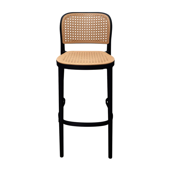 Silla de barra amis color negro-beige