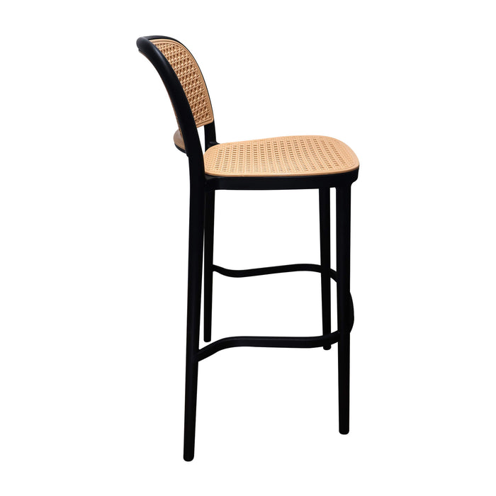 Silla de barra amis color negro-beige