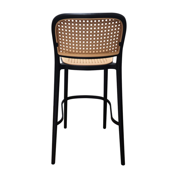 Silla de barra amis color negro-beige