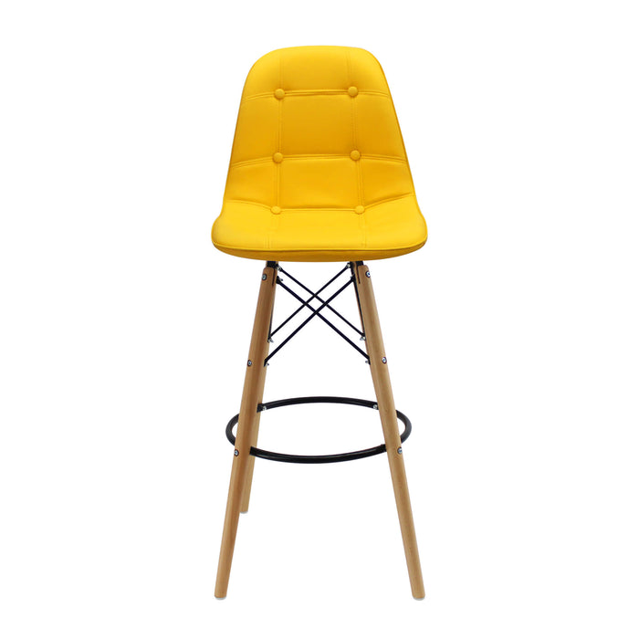 Silla de barra DKR botones color amarillo