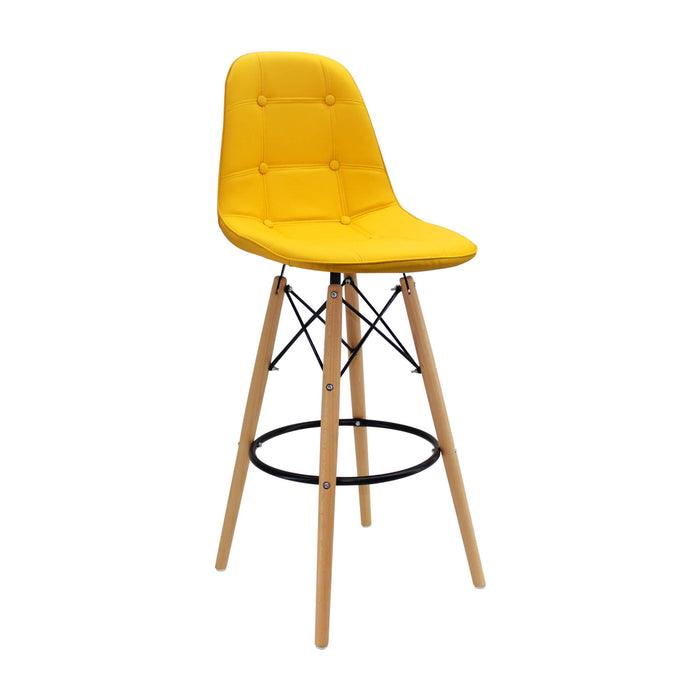 Silla de barra DKR botones color amarillo