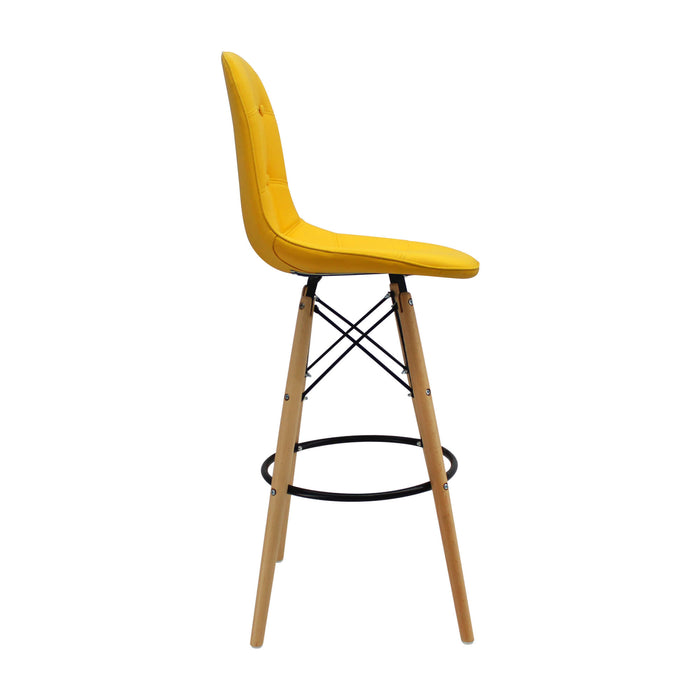 Silla de barra DKR botones color amarillo