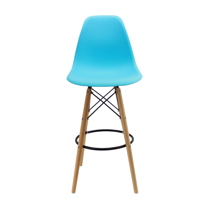 Silla de barra DKR tipo Eames color azul