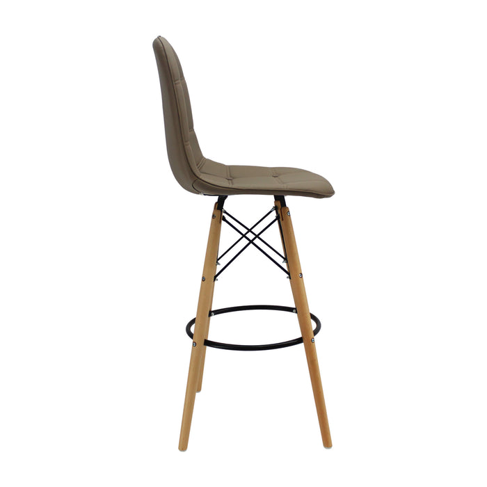 Silla de barra DKR botones color beige