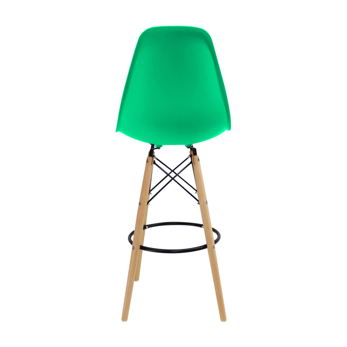 Silla de barra DKR tipo Eames color verde menta