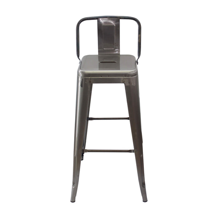 Silla de barra titan tipo tolix con espalda metal rustic