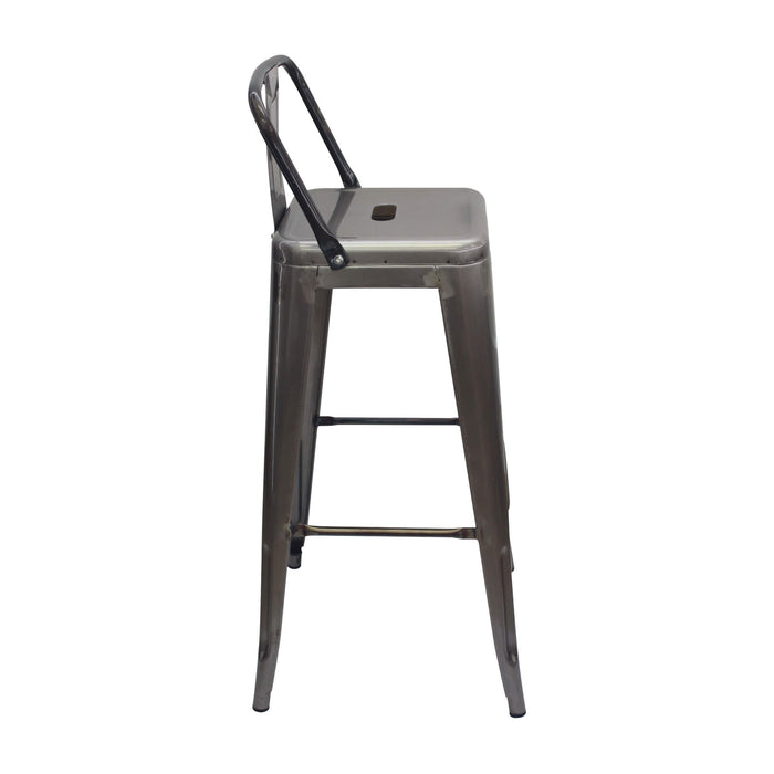 Silla de barra titan tipo tolix con espalda metal rustic