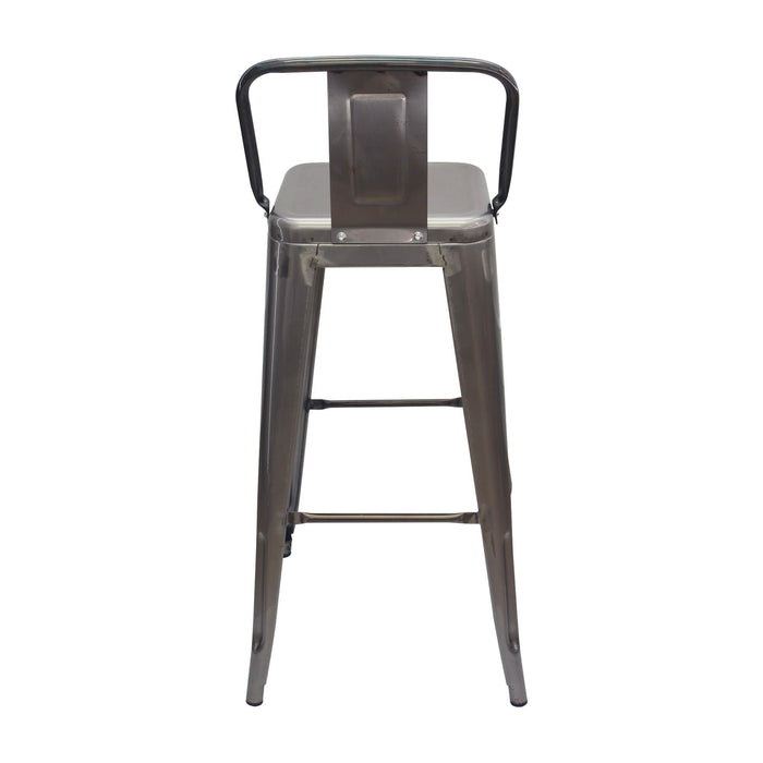 Silla de barra titan tipo tolix con espalda metal rustic