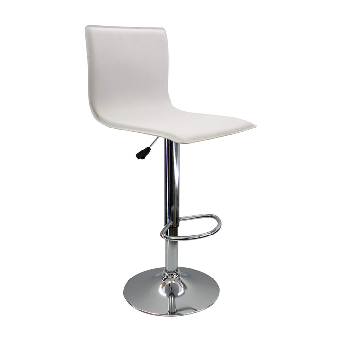 Silla de barra wave alta color blanco