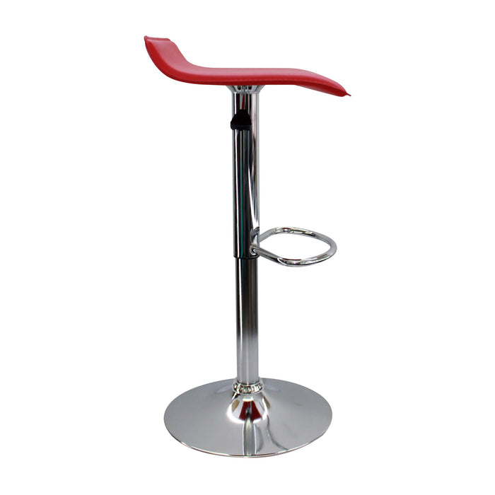 Silla de barra wave color rojo