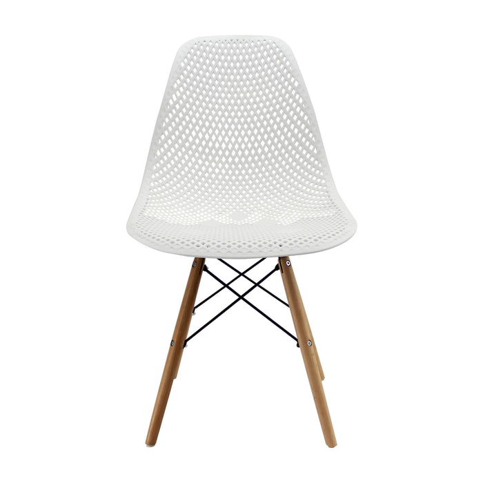 Silla de comedor tipo Eames color blanco