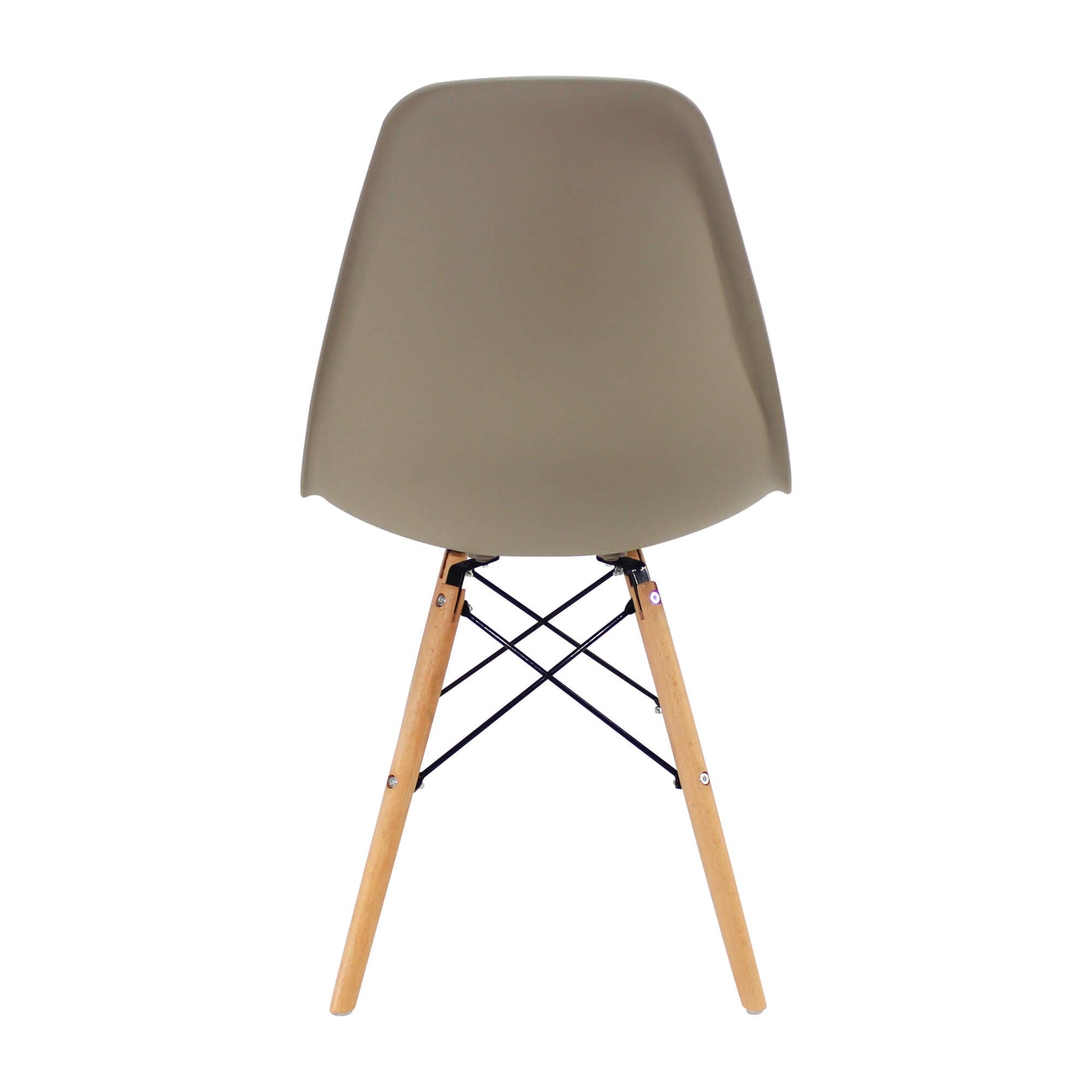 Silla de comedor DKR tipo Eames color beige - Madecentro